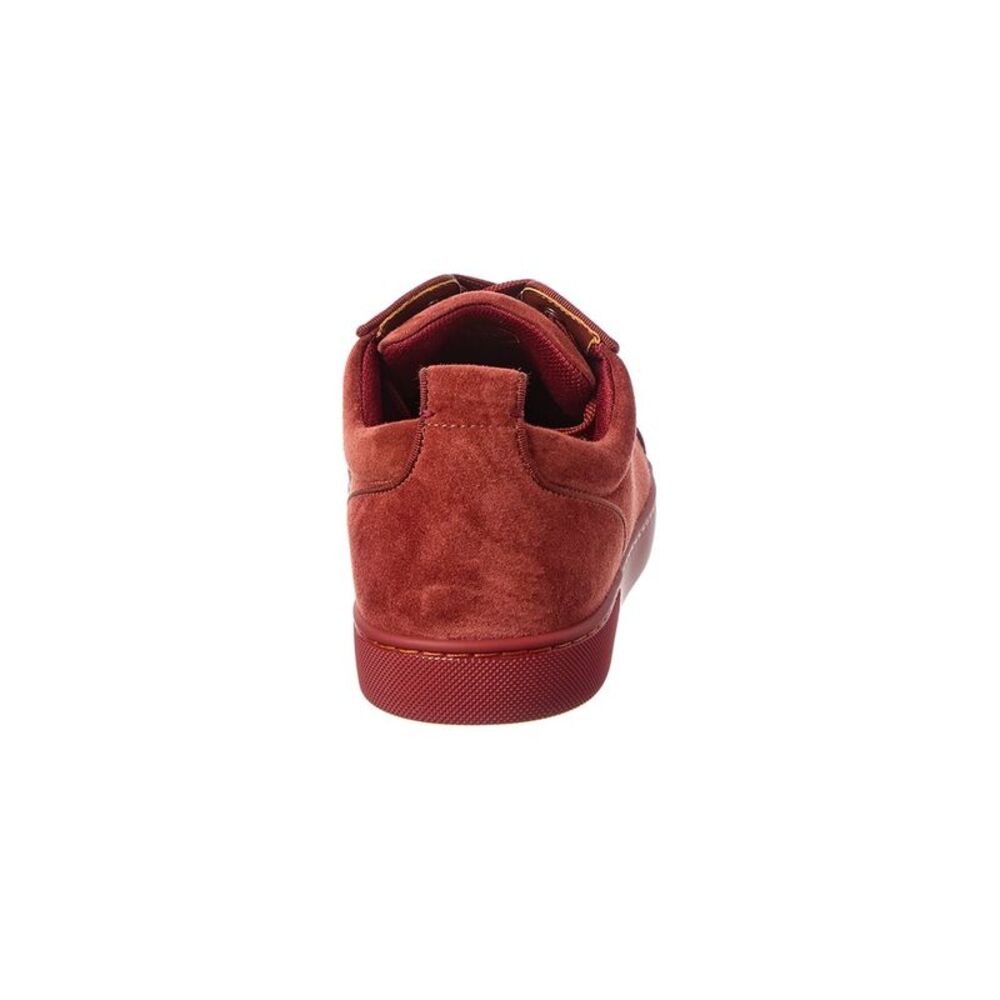 Christian Louboutin Louis Junior Spikes Suede Sneaker, Red - Picture 3 of 5